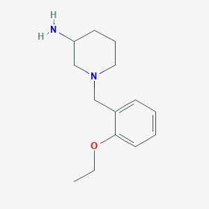 1-[(2-Ethoxyphenyl)methyl]piperidin-3-amine