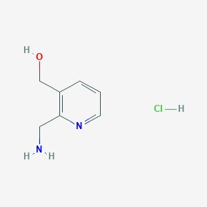 molecular formula C7H11ClN2O B13664051 (2-(Aminomethyl)pyridin-3-yl)methanol hydrochloride 