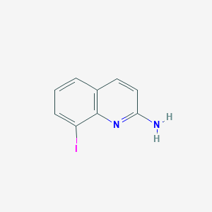 molecular formula C9H7IN2 B13664059 8-Iodoquinolin-2-amine 