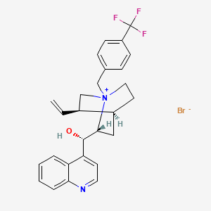 molecular formula C27H28BrF3N2O B1366409 N-[4-(Trifluoromethyl)benzyl]cinchoninium bromide CAS No. 95088-20-3