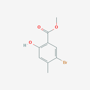 molecular formula C9H9BrO3 B1366412 Methyl 5-bromo-2-hydroxy-4-methylbenzoate CAS No. 39503-57-6