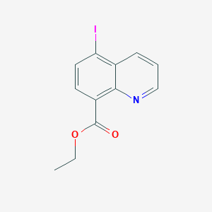molecular formula C12H10INO2 B13664124 Ethyl 5-iodoquinoline-8-carboxylate 