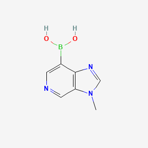 molecular formula C7H8BN3O2 B13664127 3-Methyl-3H-imidazo[4,5-c]pyridine-7-boronic Acid 