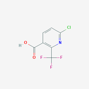 molecular formula C7H3ClF3NO2 B1366418 6-Chloro-2-(trifluoromethyl)nicotinic acid CAS No. 261635-83-0
