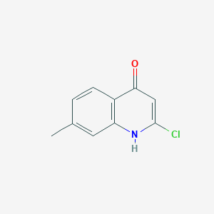molecular formula C10H8ClNO B13664190 2-Chloro-7-methylquinolin-4-ol 