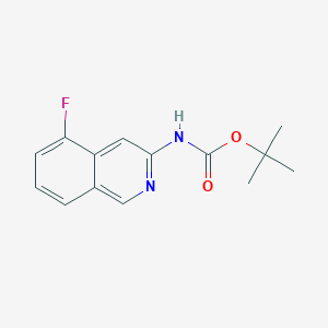 molecular formula C14H15FN2O2 B13664203 tert-Butyl (5-fluoroisoquinolin-3-yl)carbamate 