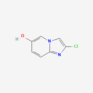 molecular formula C7H5ClN2O B13664213 2-Chloroimidazo[1,2-a]pyridin-6-ol 