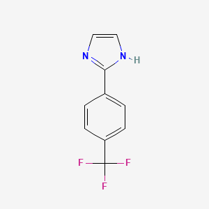 molecular formula C10H7F3N2 B1366427 2-(4-(三氟甲基)苯基)-1H-咪唑 CAS No. 34898-30-1