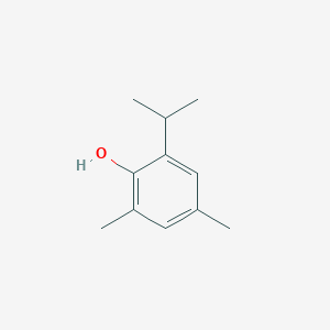 molecular formula C11H16O B136643 Phenol, 2,4-dimethyl-6-(1-methylethyl)-(9CI) CAS No. 143784-33-2