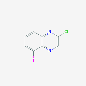 molecular formula C8H4ClIN2 B13664351 2-Chloro-5-iodoquinoxaline 