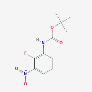molecular formula C11H13FN2O4 B13664367 tert-Butyl (2-fluoro-3-nitrophenyl)carbamate 