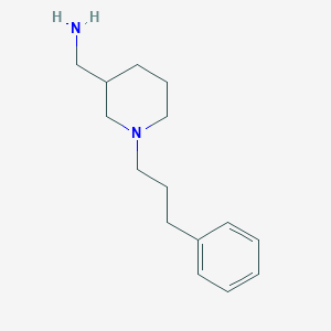 [1-(3-Phenylpropyl)piperidin-3-yl]methanamine