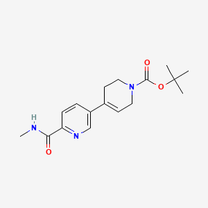 molecular formula C17H23N3O3 B13664450 tert-butyl 4-[6-(methylcarbamoyl)pyridin-3-yl]-3,6-dihydro-2H-pyridine-1-carboxylate 