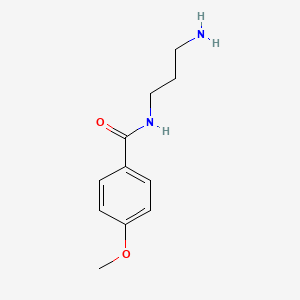 molecular formula C11H16N2O2 B1366447 N-(3-Aminopropyl)-4-methoxybenzamide 