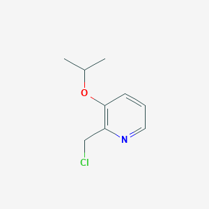 molecular formula C9H12ClNO B13664523 2-(Chloromethyl)-3-isopropoxypyridine 