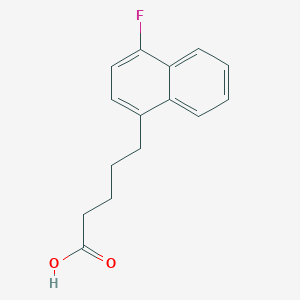 molecular formula C15H15FO2 B13664553 5-(4-Fluoro-1-naphthyl)pentanoic Acid 