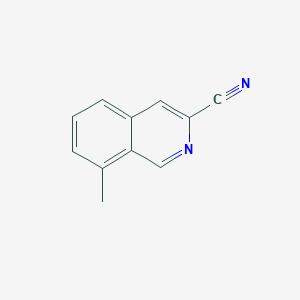 molecular formula C11H8N2 B13664560 8-Methylisoquinoline-3-carbonitrile 