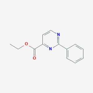molecular formula C13H12N2O2 B13664568 Ethyl 2-phenylpyrimidine-4-carboxylate 