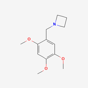 molecular formula C13H19NO3 B13664585 1-(2,4,5-Trimethoxybenzyl)azetidine 