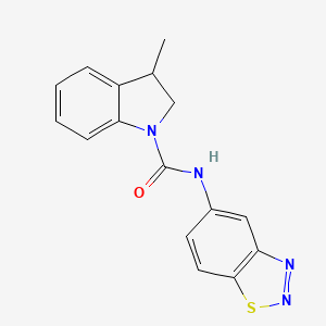 molecular formula C16H14N4OS B1366459 N-(1,2,3-benzothiadiazol-5-yl)-3-methyl-2,3-dihydroindole-1-carboxamide 