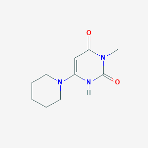 molecular formula C10H15N3O2 B1366460 3-methyl-6-piperidin-1-yl-1H-pyrimidine-2,4-dione 