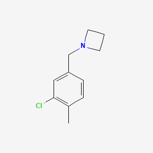 molecular formula C11H14ClN B13664618 1-(3-Chloro-4-methylbenzyl)azetidine 