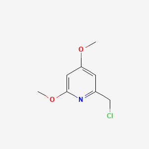 molecular formula C8H10ClNO2 B13664661 2-(Chloromethyl)-4,6-dimethoxypyridine 