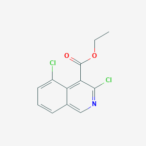 molecular formula C12H9Cl2NO2 B13664664 Ethyl 3,5-dichloroisoquinoline-4-carboxylate 