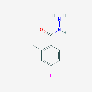molecular formula C8H9IN2O B13664702 4-Iodo-2-methylbenzohydrazide 