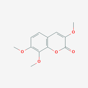 molecular formula C12H12O5 B1366481 3,7,8-Trimethoxychromen-2-one 