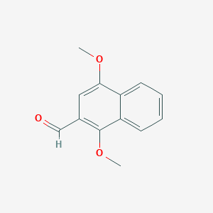 molecular formula C13H12O3 B1366484 1,4-Dimethoxy-2-naphthaldehyde CAS No. 75965-83-2