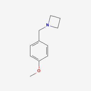 molecular formula C11H15NO B13664855 1-(4-Methoxybenzyl)azetidine 