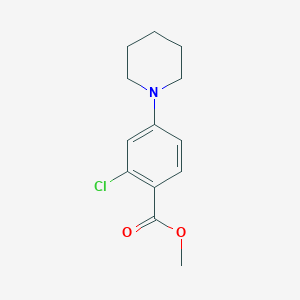 molecular formula C13H16ClNO2 B1366486 Methyl 2-chloro-4-piperidinobenzenecarboxylate CAS No. 313674-08-7