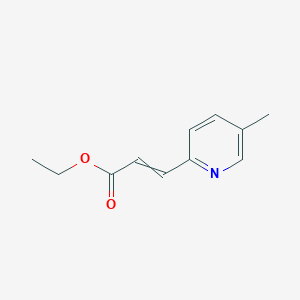 molecular formula C11H13NO2 B13664866 Ethyl 3-(5-Methyl-2-pyridyl)acrylate 