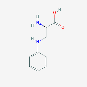 molecular formula C9H12N2O2 B136649 3-Anilinoalanine CAS No. 145545-23-9