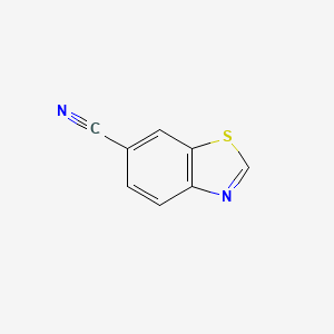 molecular formula C8H4N2S B1366490 6-Cyanobenzothiazole CAS No. 58249-61-9