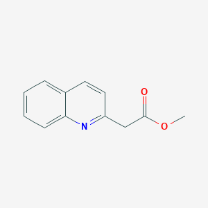 molecular formula C12H11NO2 B1366492 Methyl 2-(quinolin-2-yl)acetate CAS No. 52249-48-6