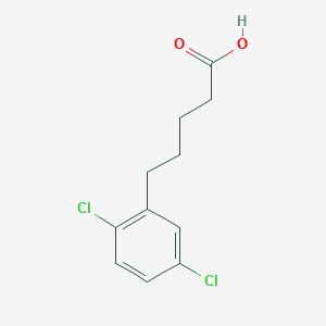 molecular formula C11H12Cl2O2 B13665043 5-(2,5-Dichlorophenyl)pentanoic acid CAS No. 168135-67-9