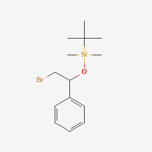 molecular formula C14H23BrOSi B13665044 (2-Bromo-1-phenylethoxy)(tert-butyl)dimethylsilane 