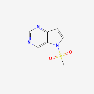 molecular formula C7H7N3O2S B13665045 5-(Methylsulfonyl)-5H-pyrrolo[3,2-d]pyrimidine 