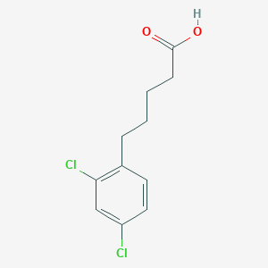 molecular formula C11H12Cl2O2 B13665074 5-(2,4-Dichlorophenyl)pentanoic acid 
