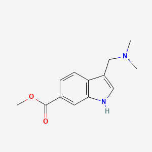 3-Dimethylaminomethyl-1h-indole-6-carboxylic acid methyl ester