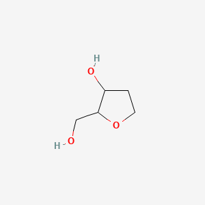 molecular formula C5H10O3 B13665113 3-Hydroxy-2-hydroxymethyltetrahydrofuran 