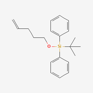 molecular formula C21H28OSi B13665121 tert-Butyl(4-penten-1-yloxy)diphenylsilane 