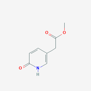 molecular formula C8H9NO3 B13665179 Methyl 2-(6-oxo-1,6-dihydropyridin-3-yl)acetate 