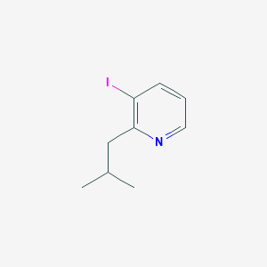 molecular formula C9H12IN B13665197 3-Iodo-2-isobutylpyridine 