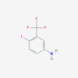 molecular formula C7H5F3IN B136652 4-Iodo-3-(trifluoromethyl)aniline CAS No. 155403-06-8