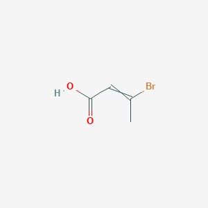 molecular formula C4H5BrO2 B13665214 3-Bromocrotonic acid CAS No. 591-02-6