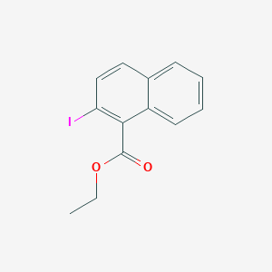 molecular formula C13H11IO2 B13665216 Ethyl 2-iodo-1-naphthoate 