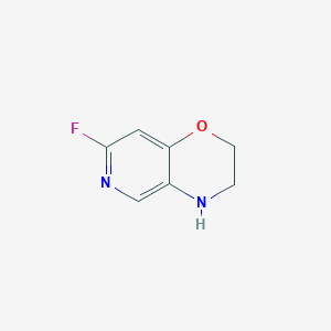 molecular formula C7H7FN2O B13665328 7-Fluoro-3,4-dihydro-2H-pyrido[4,3-b][1,4]oxazine 